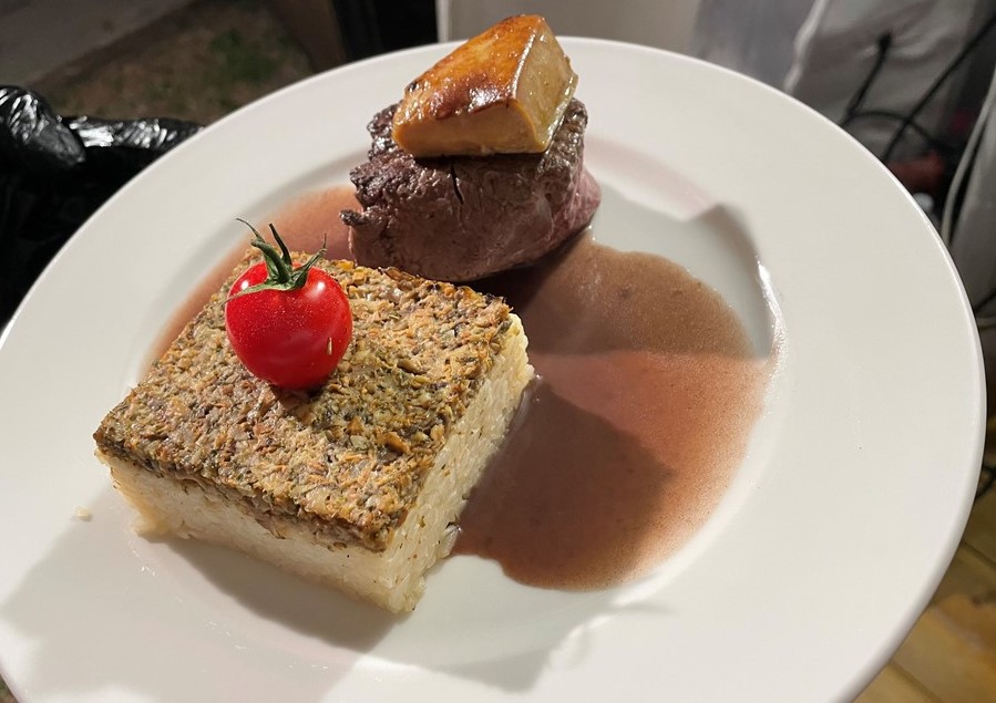 Tournedos Boeuf Rossini Risotto duxelles de Champignons